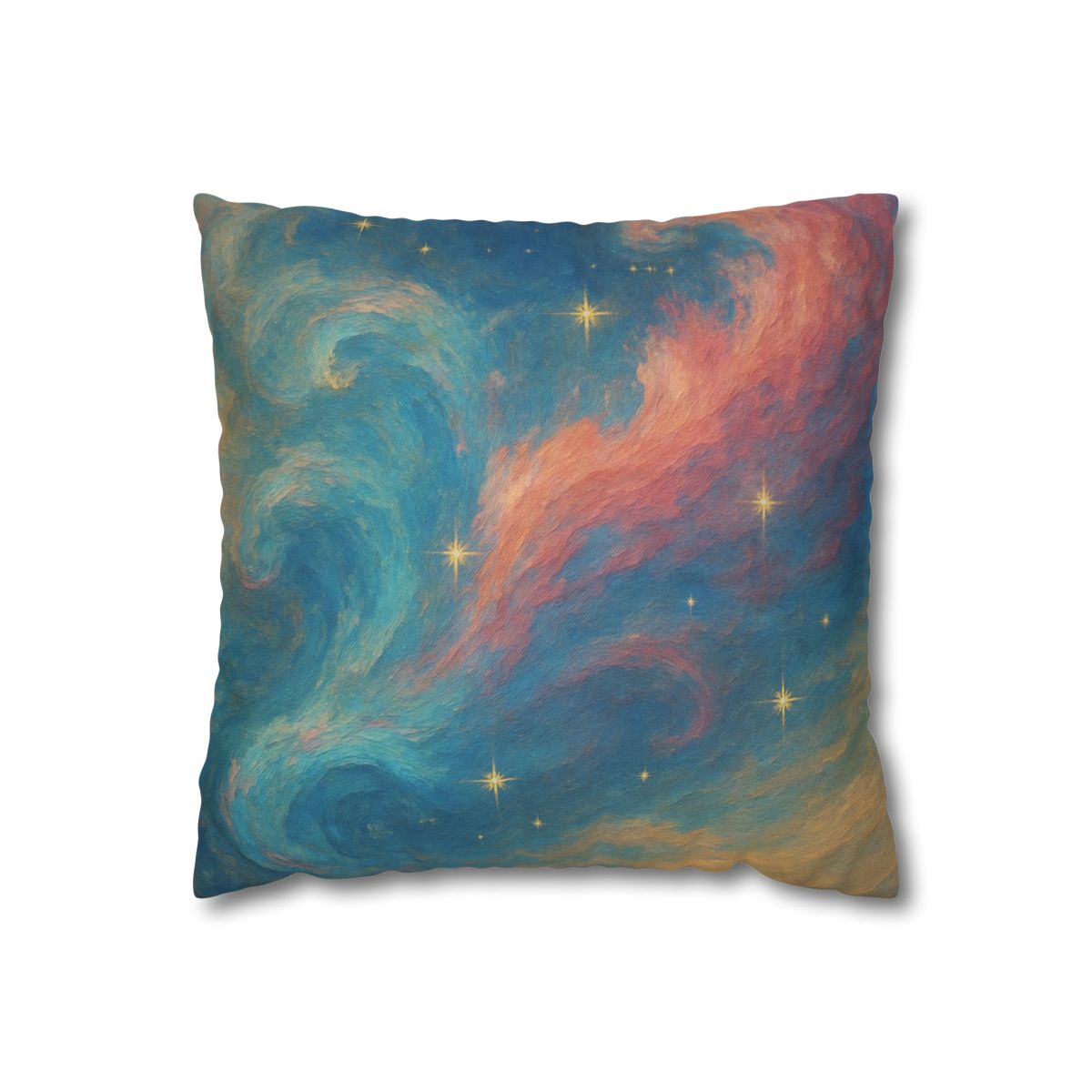 Chromatic Nebula Tidal Bloom stylish decorative pillowcases