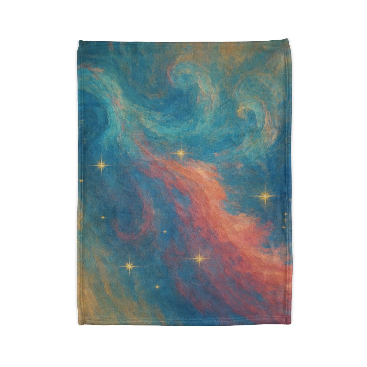 Chromatic Nebula Tidal Bloom decorative home blankets
