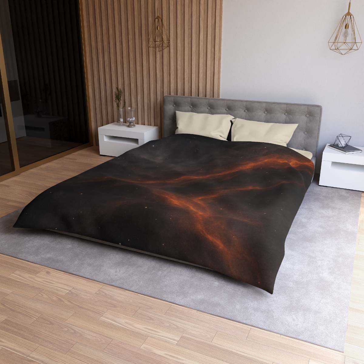 Cinder Filament Drift personalized bedding duvets