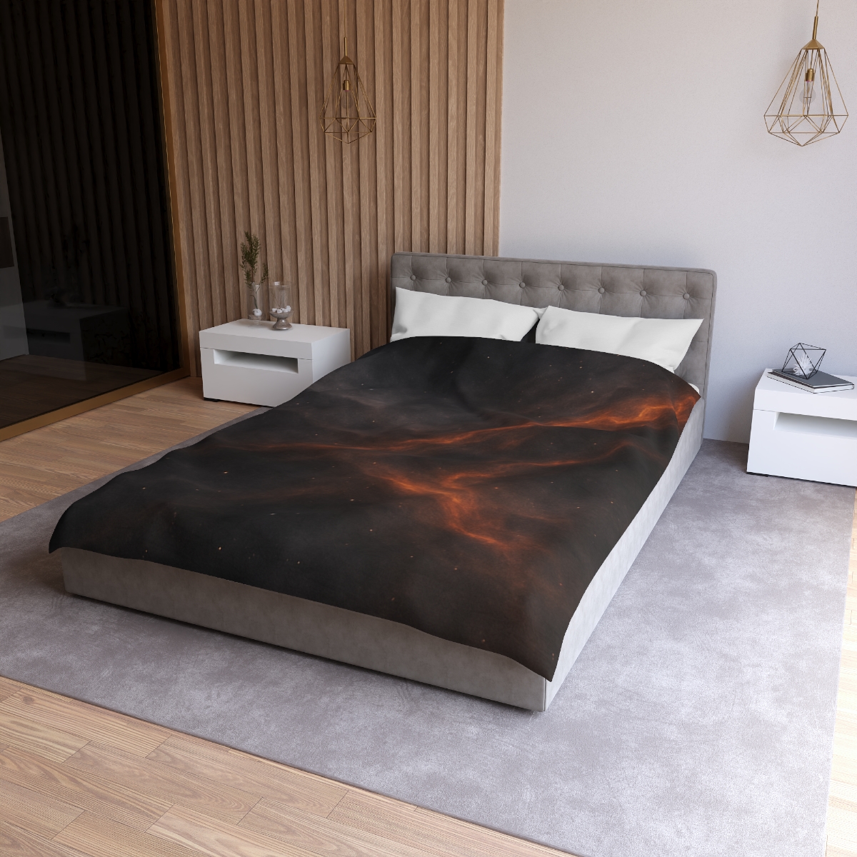 Cinder Filament Drift personalized bedding duvets