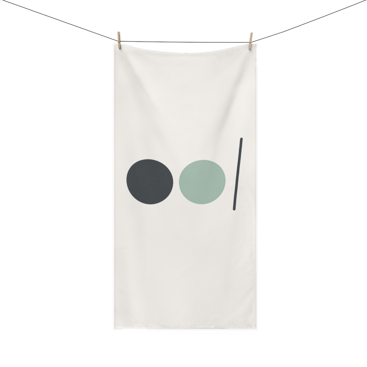 Circle Pair And Lean Line designer printed towels