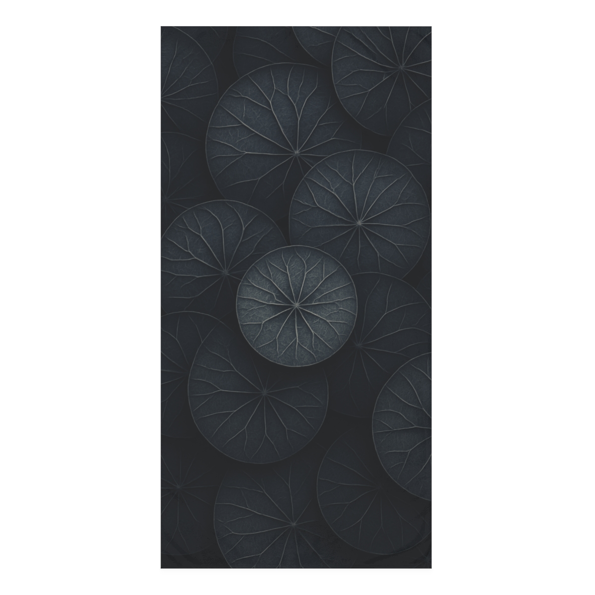Circular Leaf Vein Geometry comfortable face towels