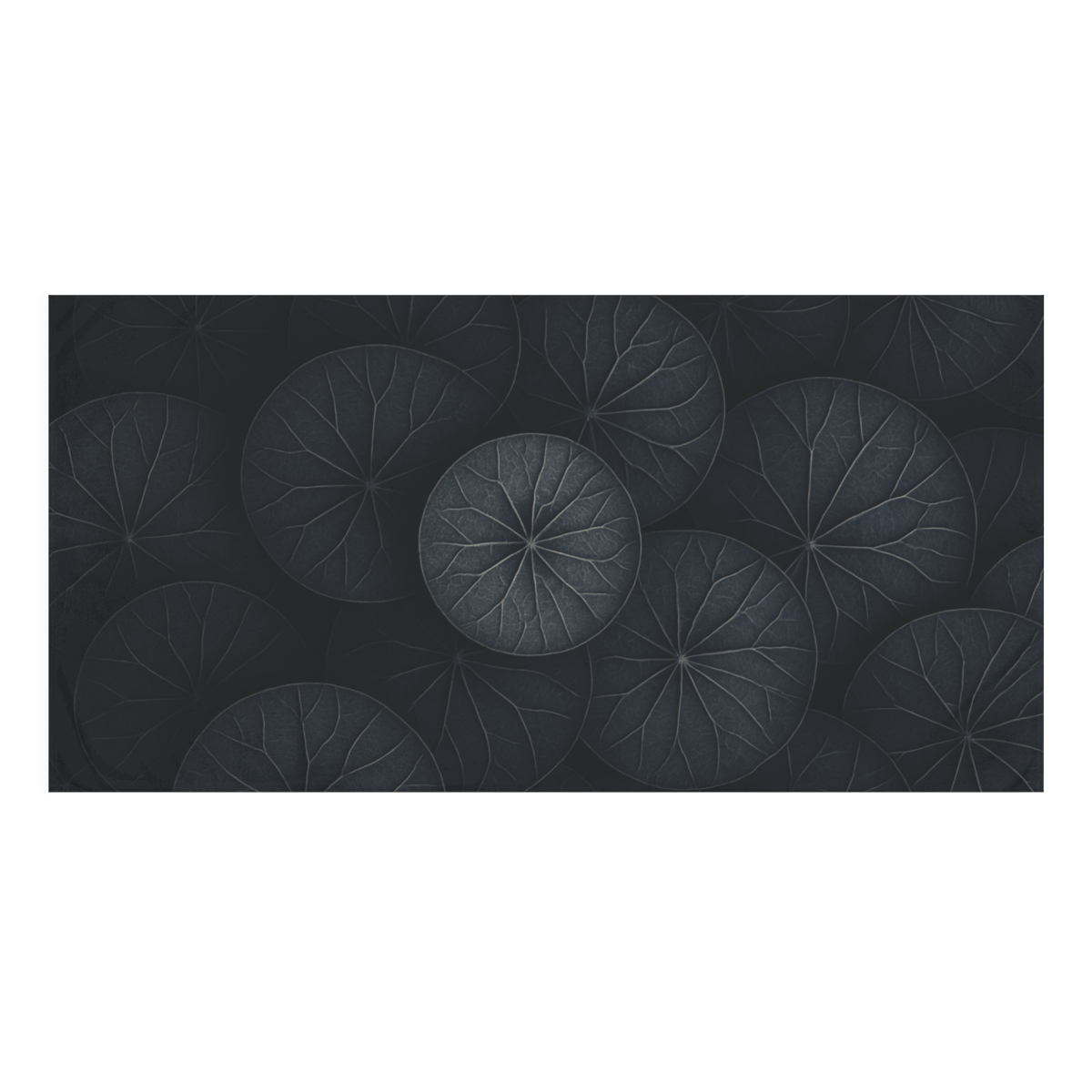 Circular Leaf Vein Geometry comfortable face towels