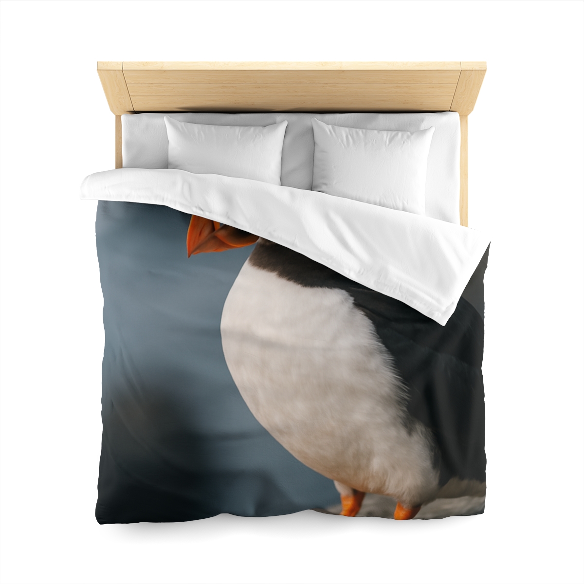 Cliff Breeze Atlantic Puffin designer printed duvets