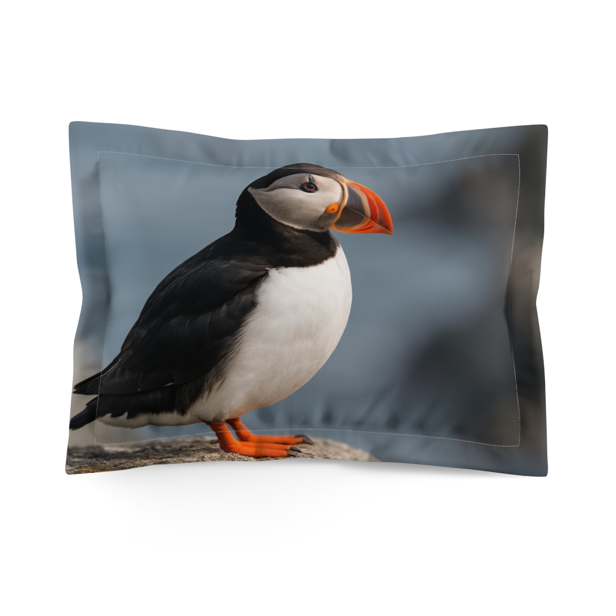 Cliff Breeze Puffin custom pillows