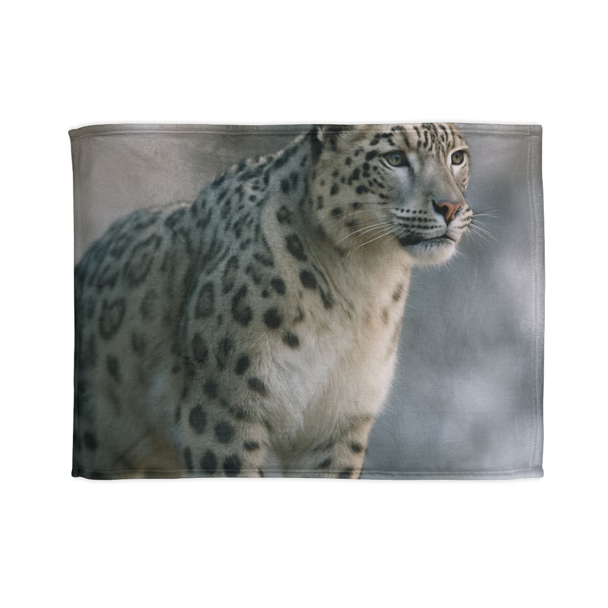 Cliff Phantom Snow Leopard designer printed blankets
