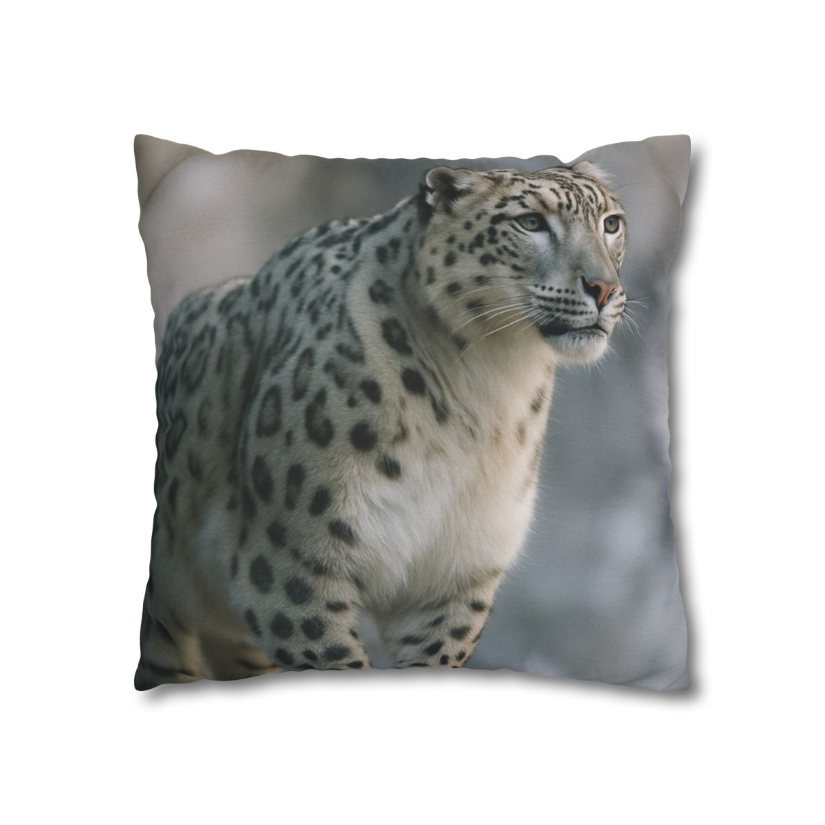 Cliff Phantom Snow Leopard soft cotton pillow cases