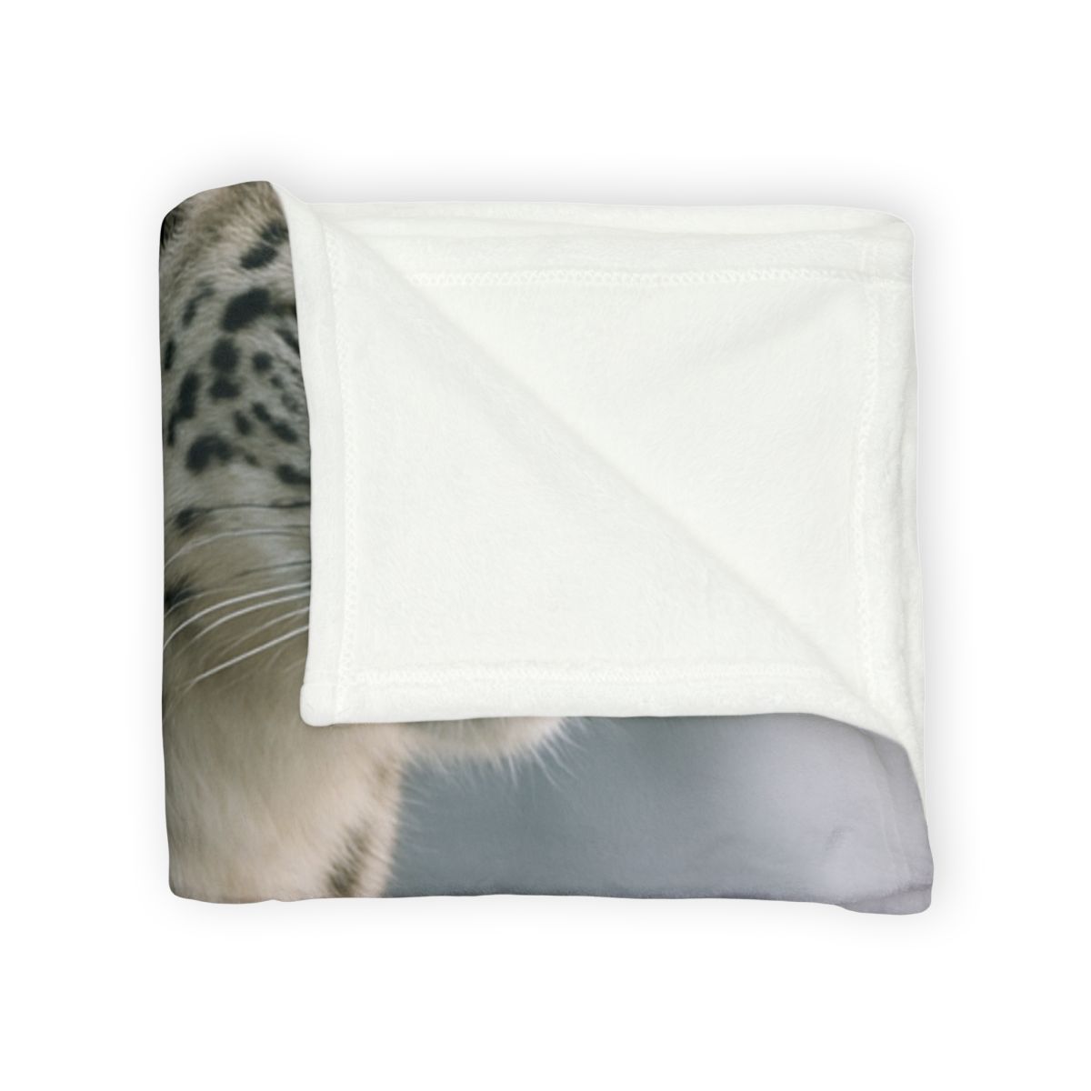 Cliff Phantom Snow Leopard designer printed blankets