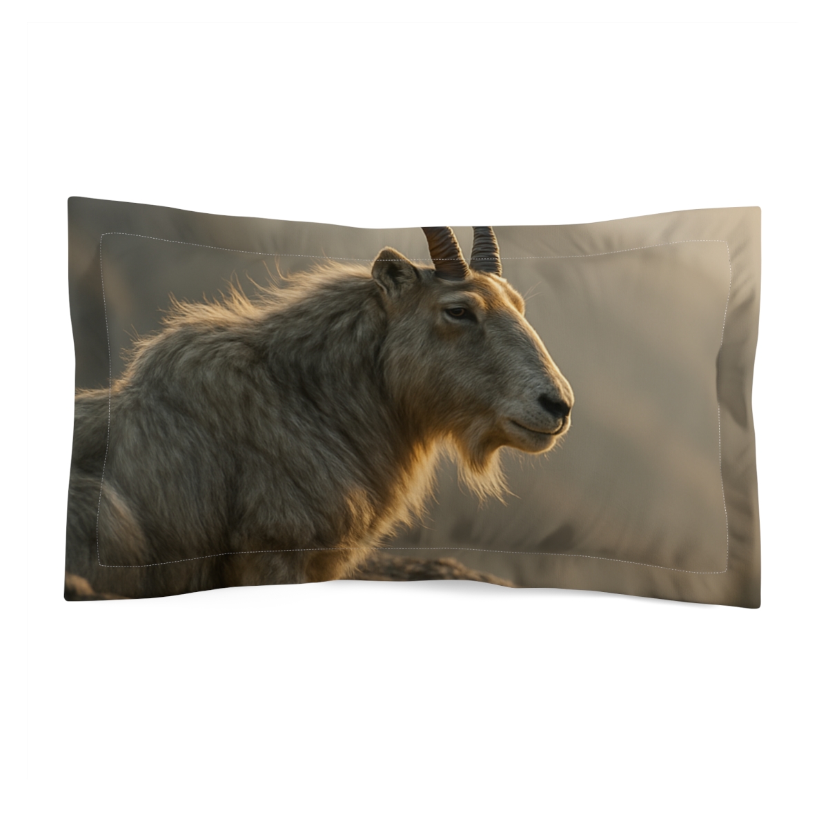 Cliff Sentinel Mountain Goat personalized decorative pillows