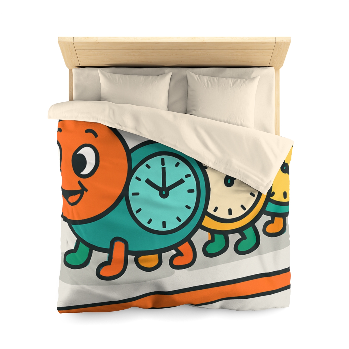 Clockwork Caterpillar Time Trek custom duvets