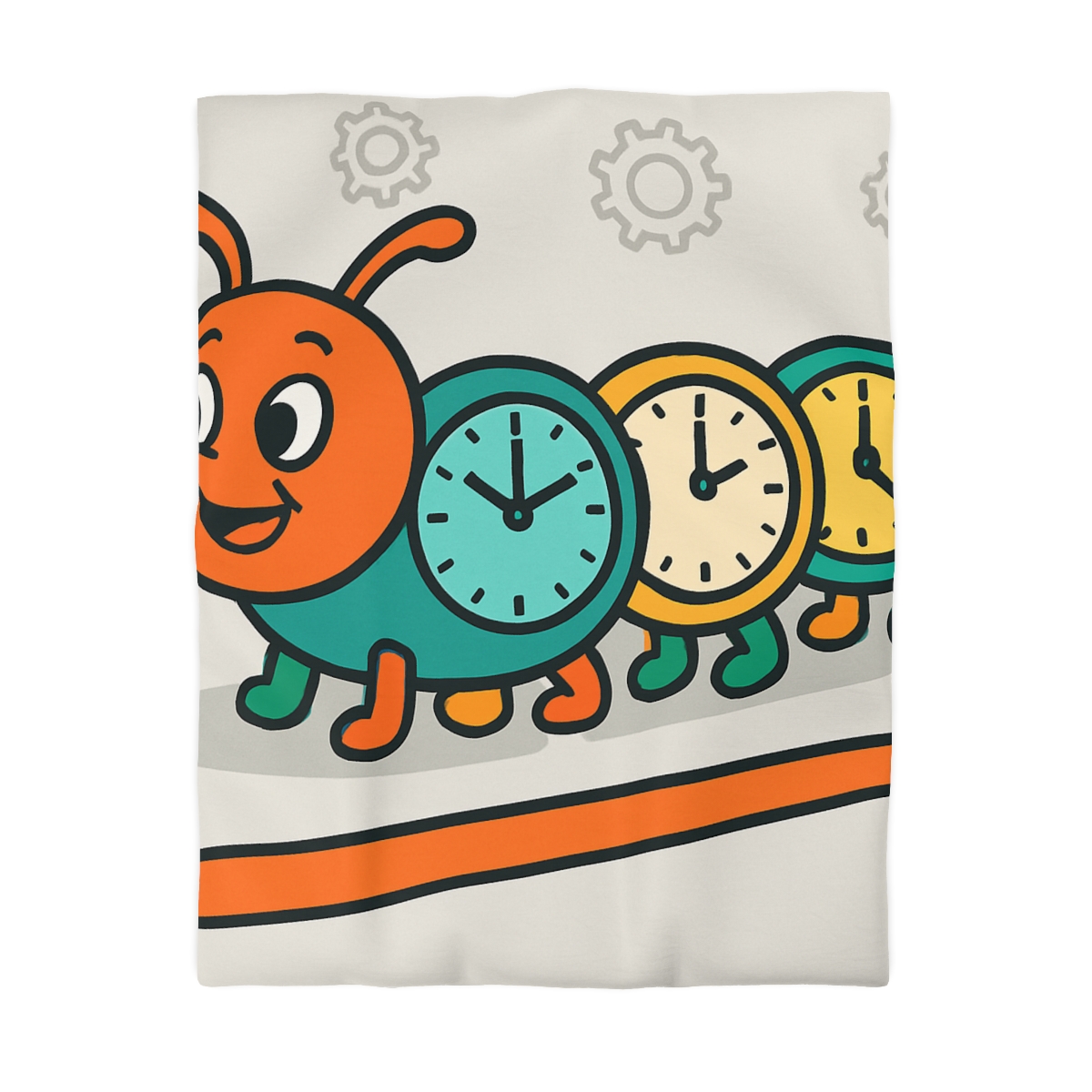 Clockwork Caterpillar Time Trek custom duvets