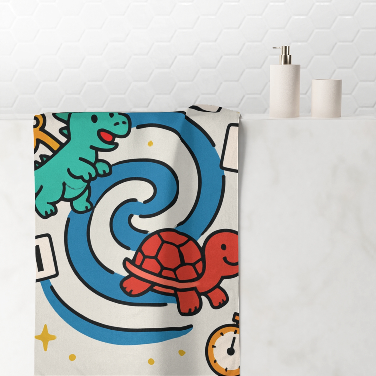 Clockwork Dragon Time Dilation Race unique gift towels