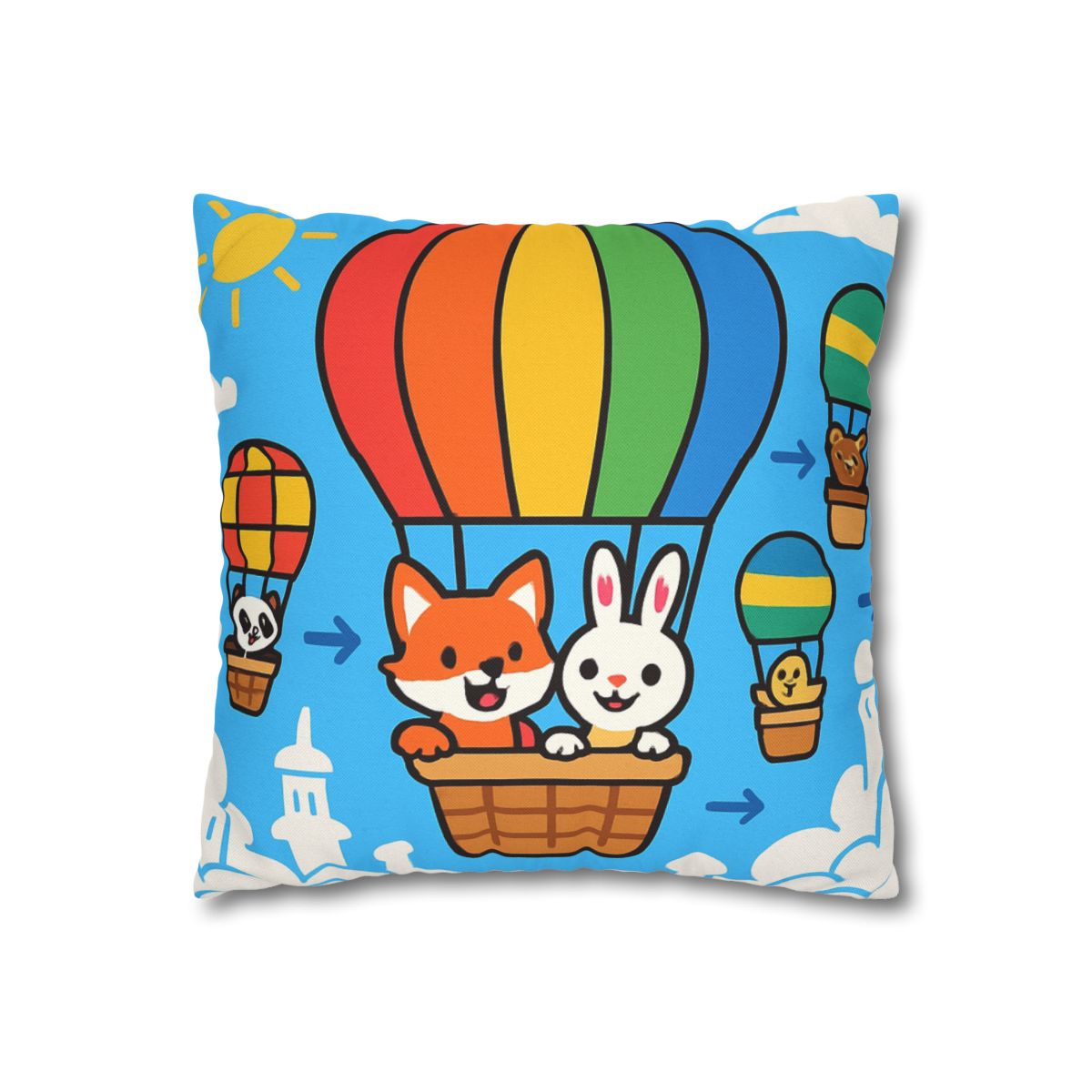 Cloud City Balloon Race custom pillow cases