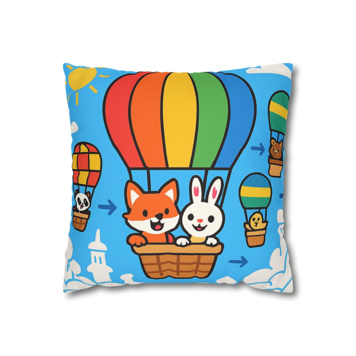Cloud City Balloon Race custom pillow cases