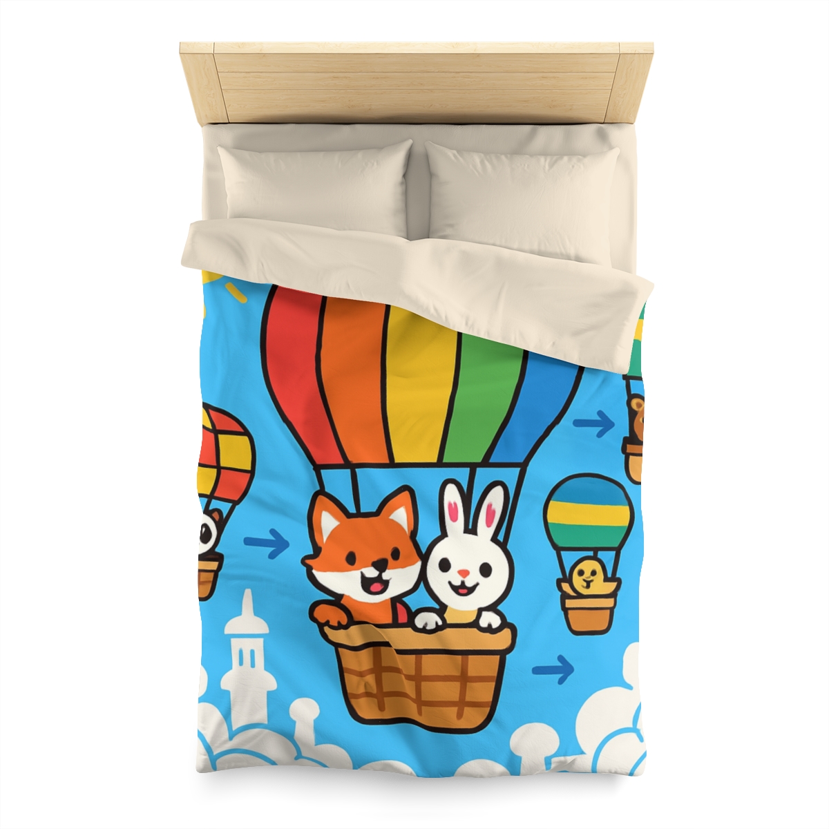 Cloud City Balloon Race warm winter duvets