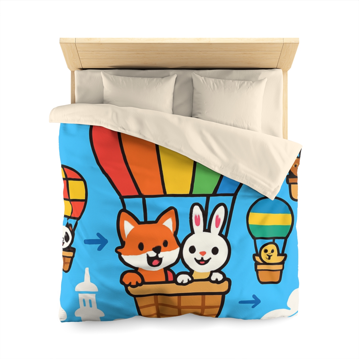 Cloud City Balloon Race warm winter duvets