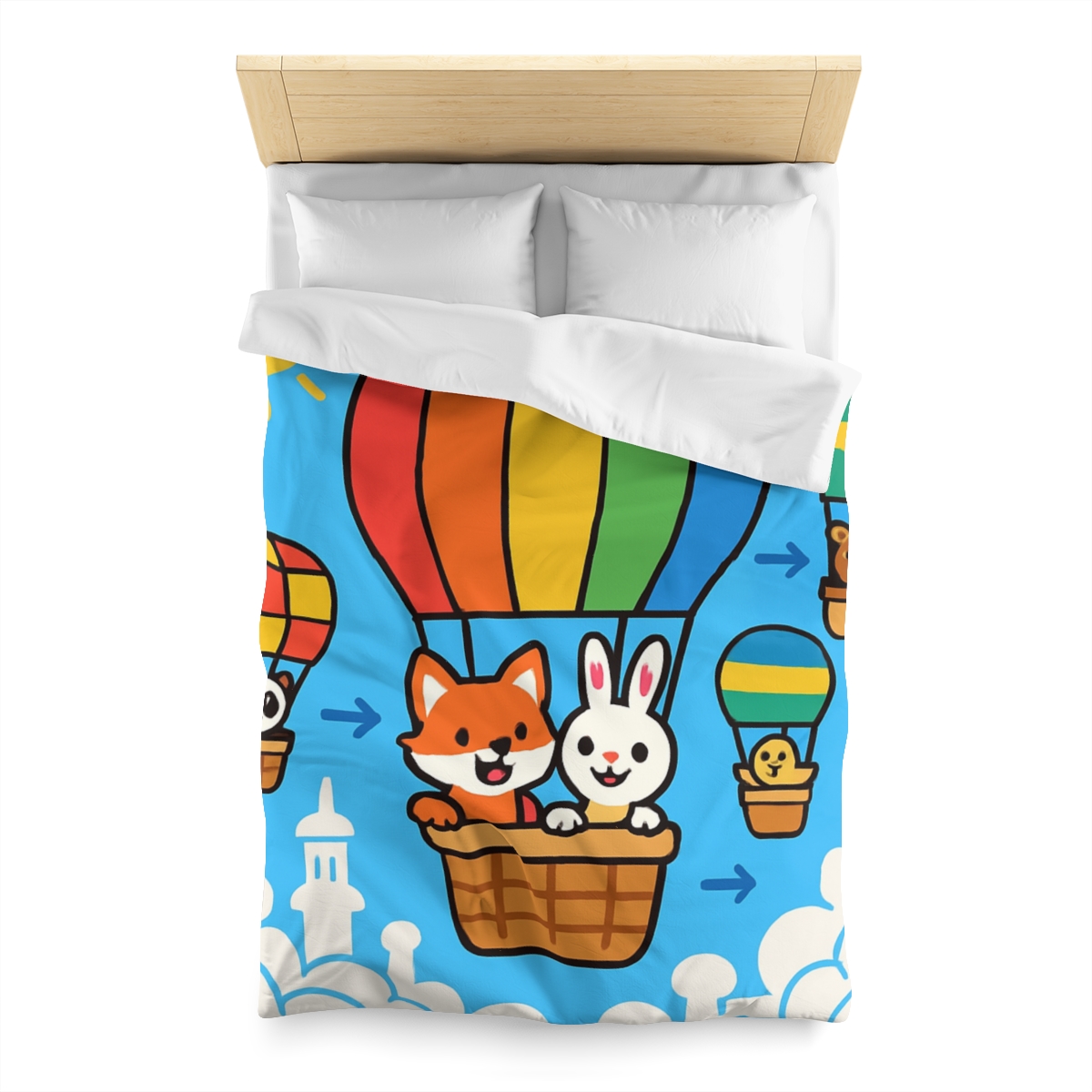 Cloud City Balloon Race warm winter duvets