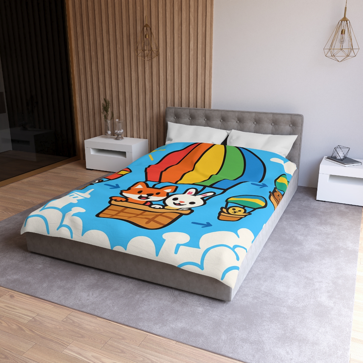 Cloud City Balloon Race warm winter duvets