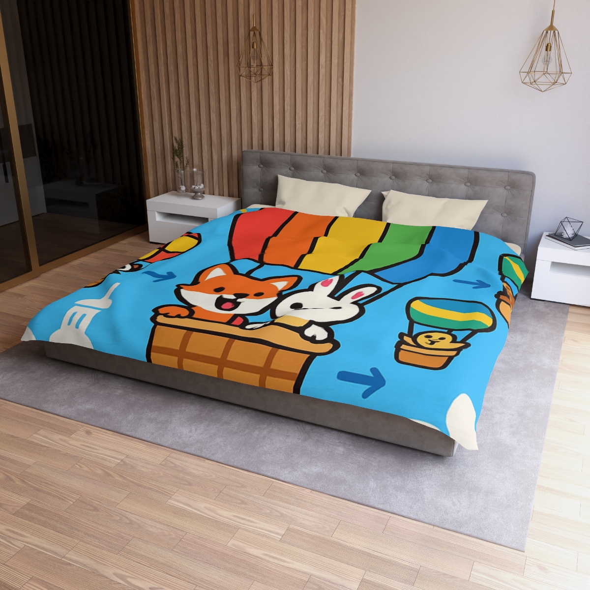 Cloud City Balloon Race warm winter duvets