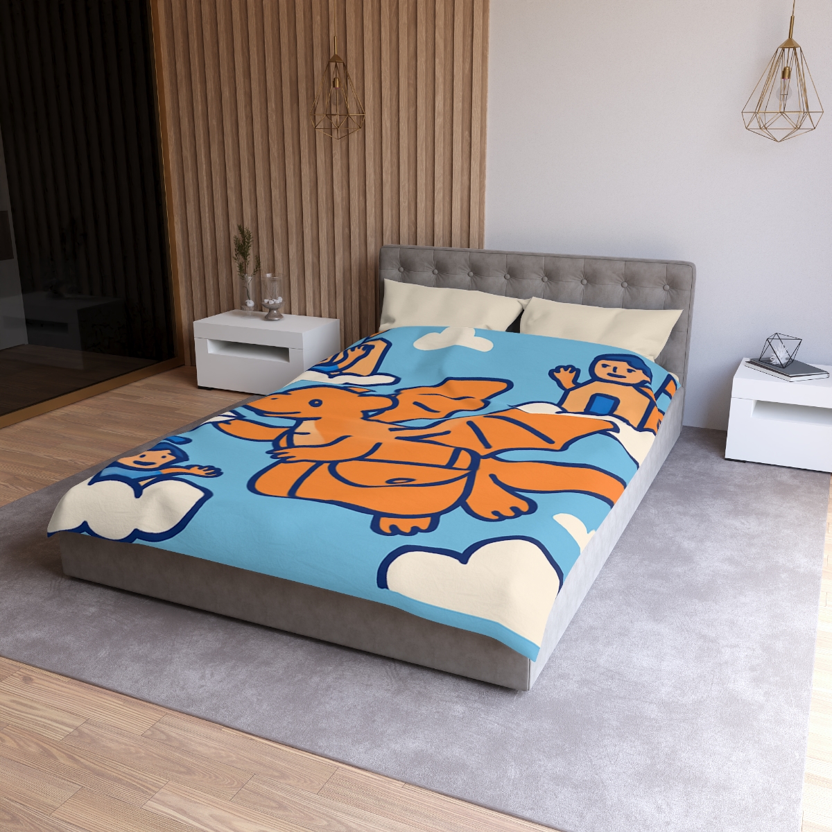 Cloud City Dragon Mail personalized bedding duvets