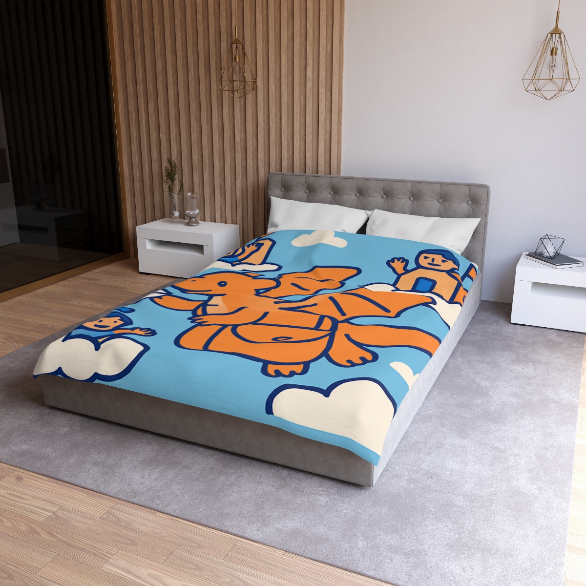 Cloud City Dragon Mail personalized bedding duvets