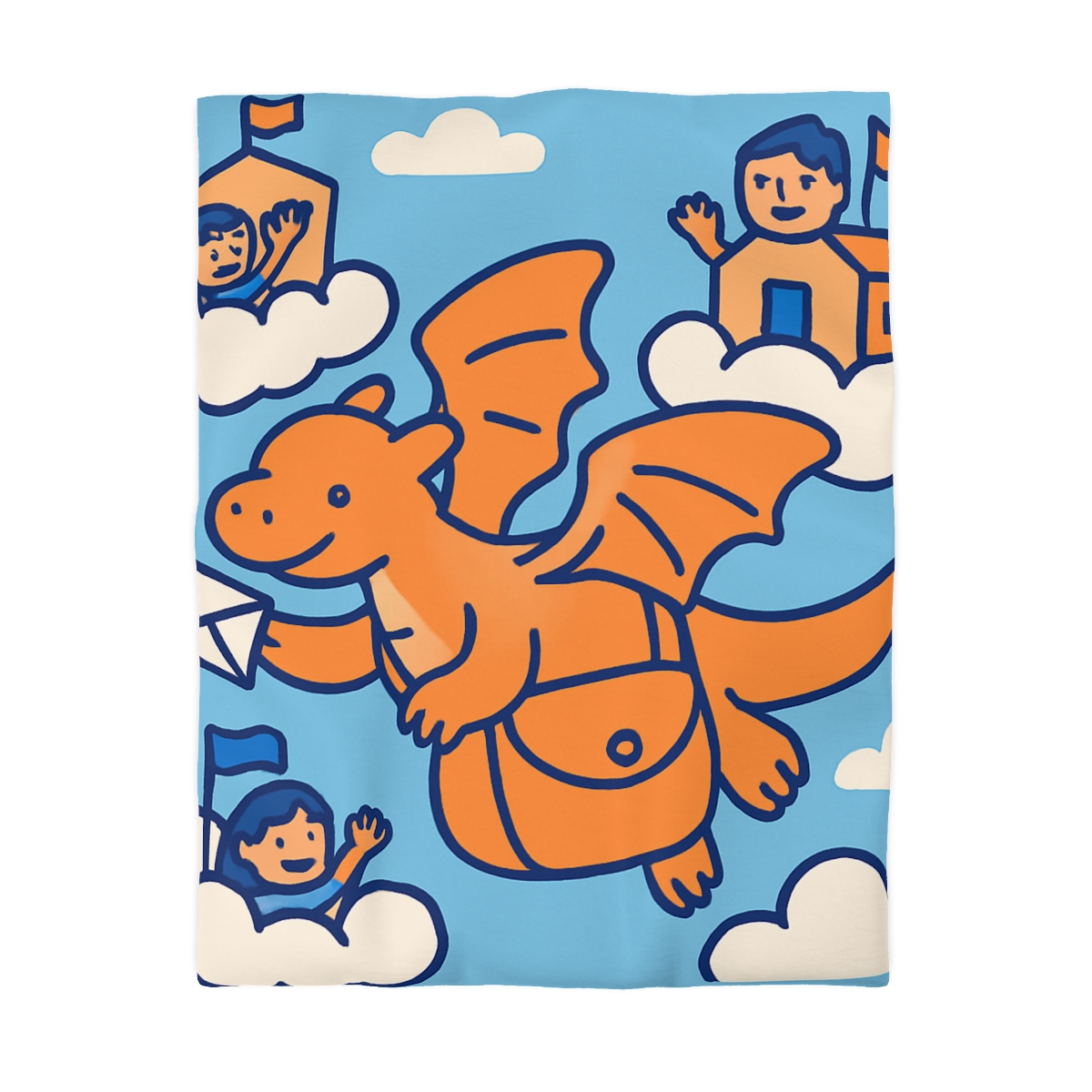 Cloud City Dragon Mail personalized bedding duvets