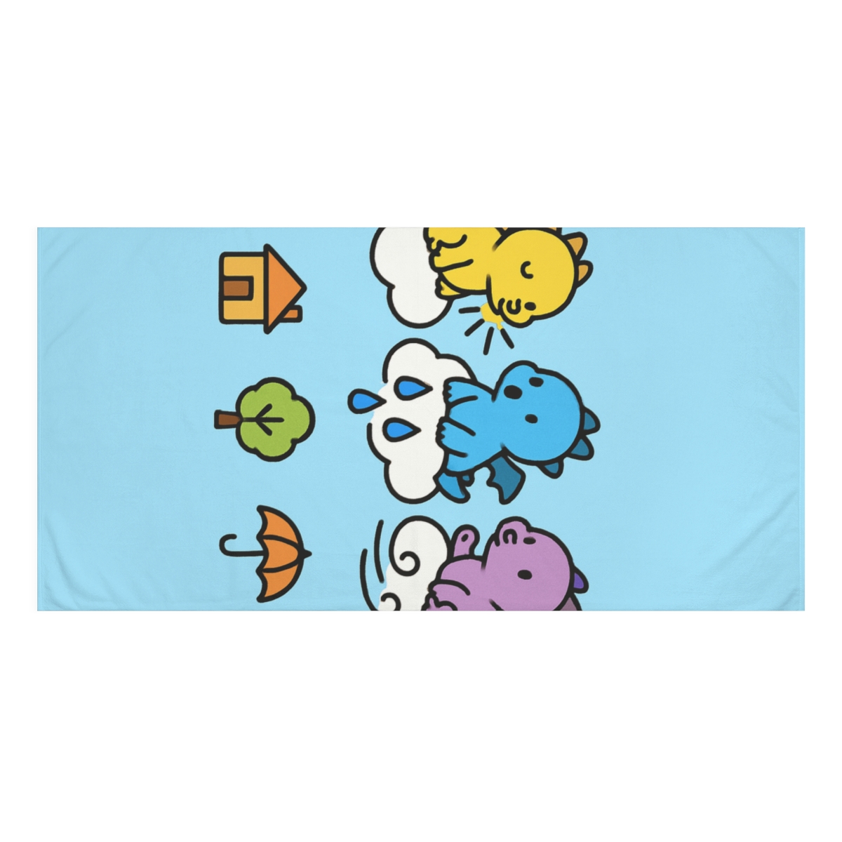 Cloud City Weather Dragons unique gift towels