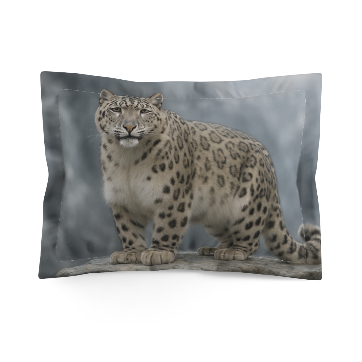 Cloud Crest Snow Leopard soft plush pillows