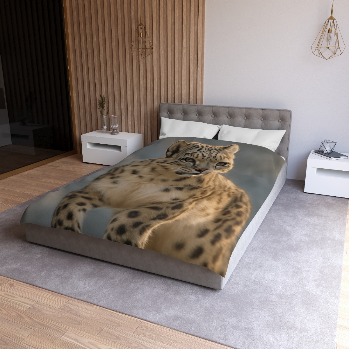 Cloud Crest Snow Leopard stylish duvet covers