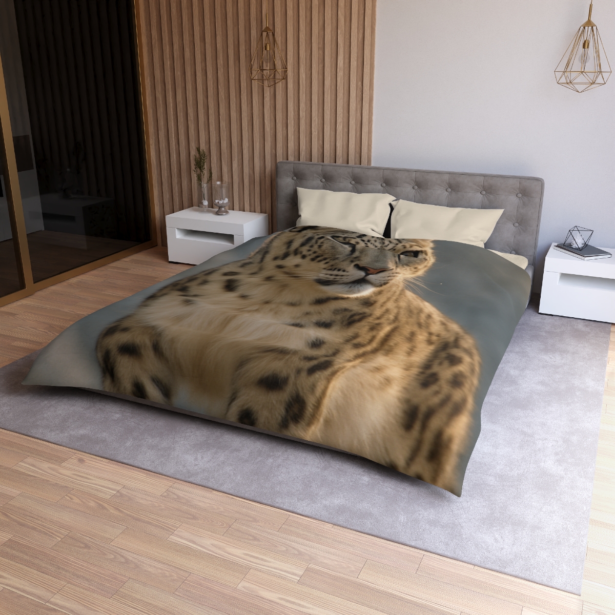 Cloud Crest Snow Leopard stylish duvet covers