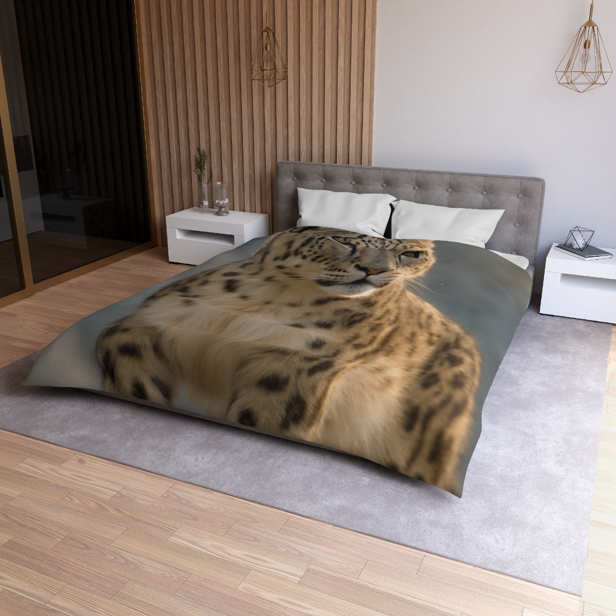 Cloud Crest Snow Leopard stylish duvet covers