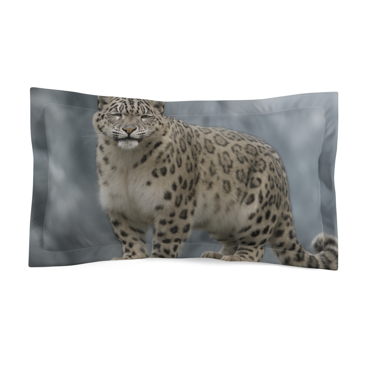 Cloud Crest Snow Leopard soft plush pillows