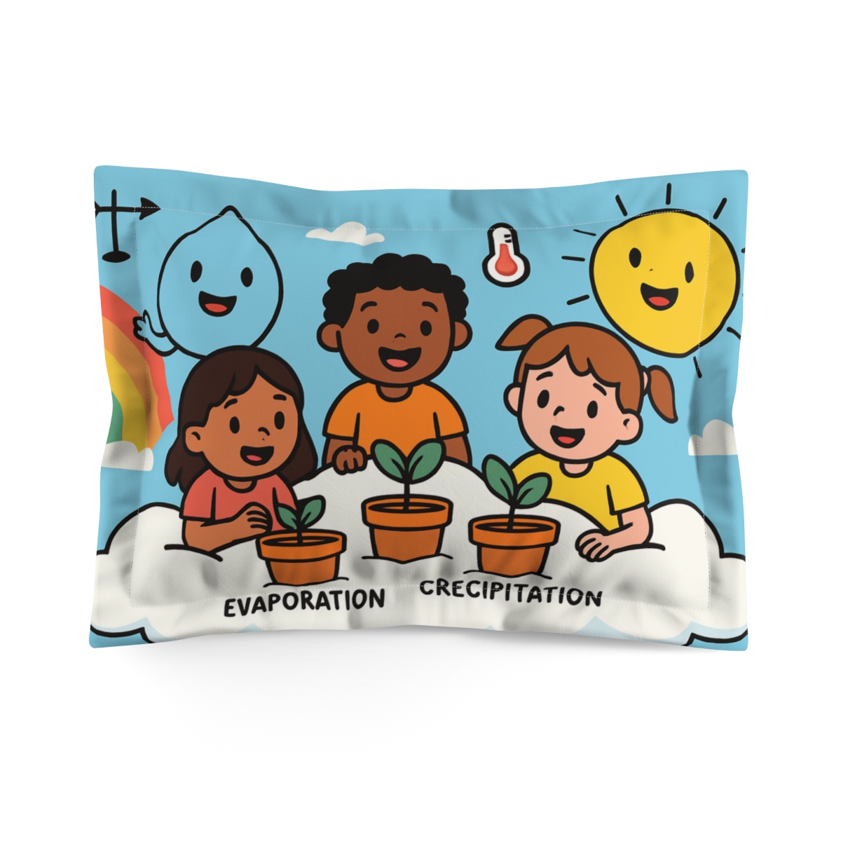 Cloud Garden Weather Lab stylish throw pillows