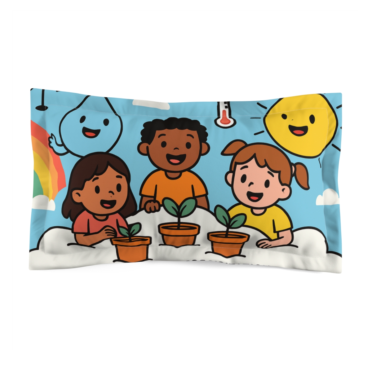 Cloud Garden Weather Lab stylish throw pillows