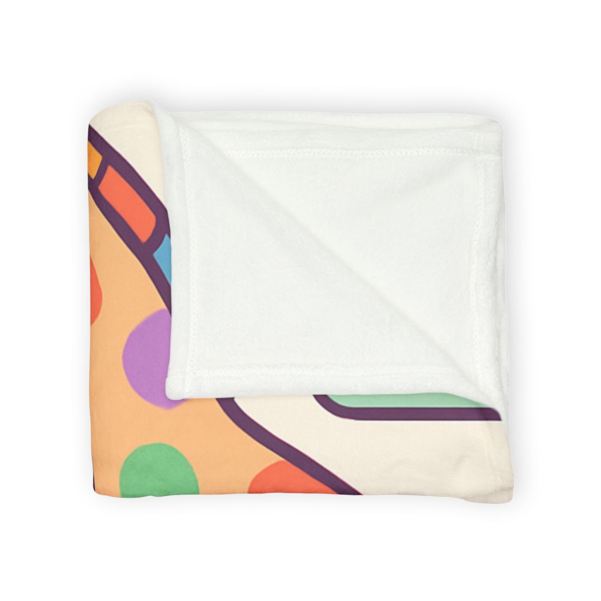 Cloud Garden With Rainbow Giraffe warm winter blankets
