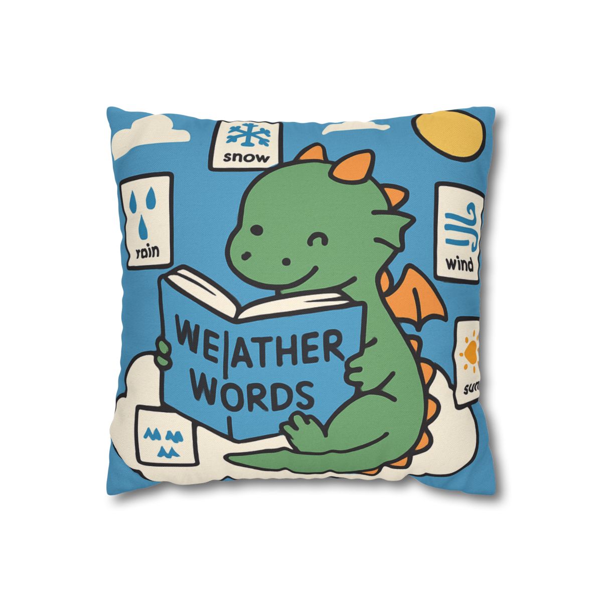 Cloud Library Dragon designer print pillow cases