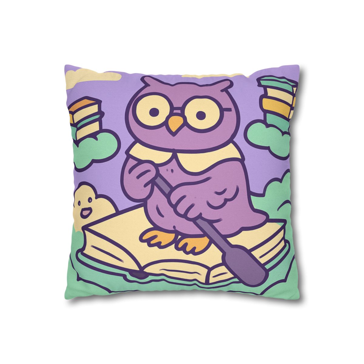 Cloud Library Owl Boat trendy patterned pillow cases