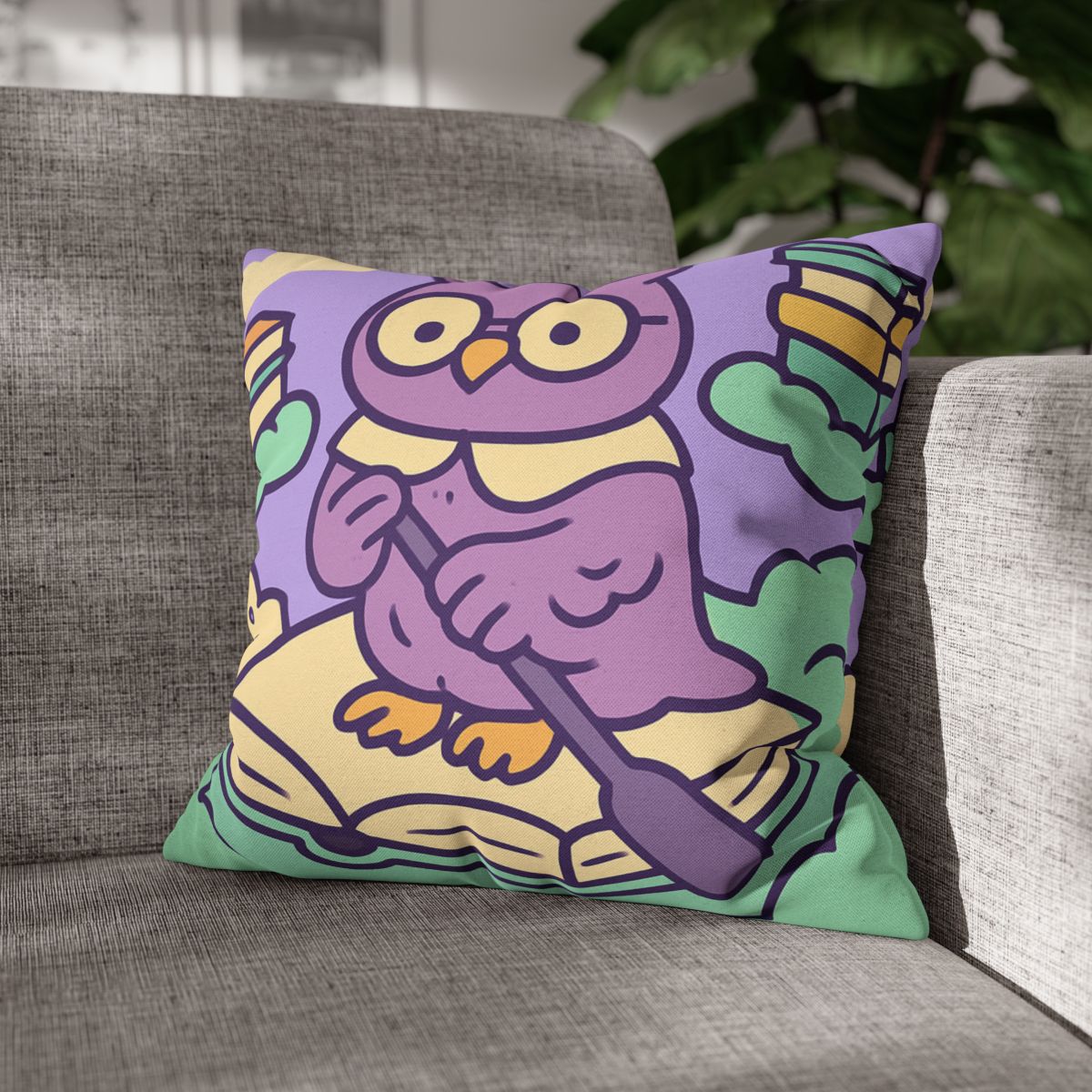 Cloud Library Owl Boat trendy patterned pillow cases