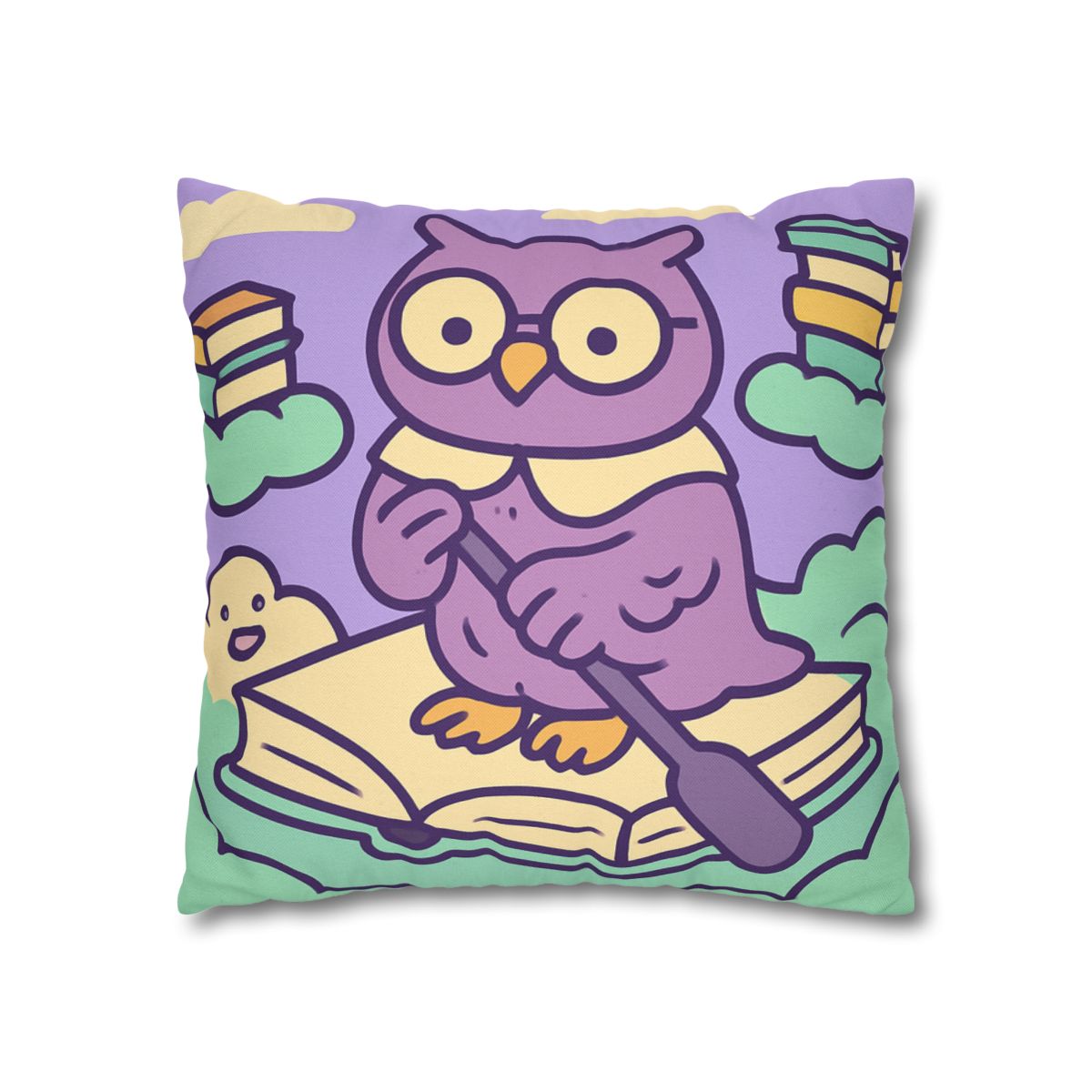 Cloud Library Owl Boat trendy patterned pillow cases