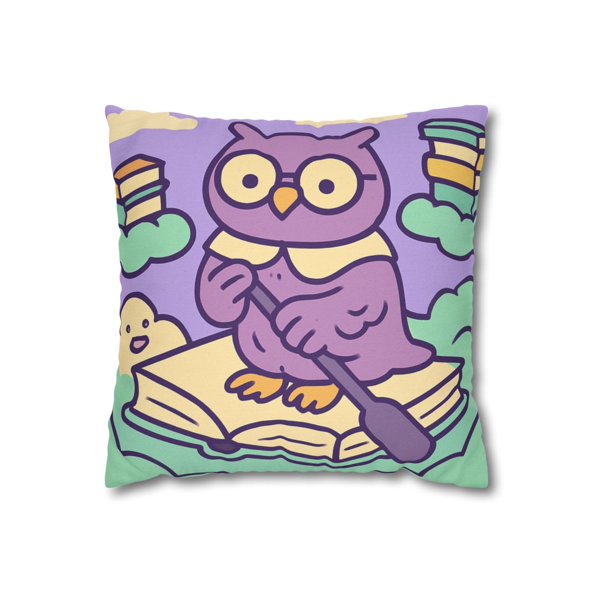 Cloud Library Owl Boat trendy patterned pillow cases