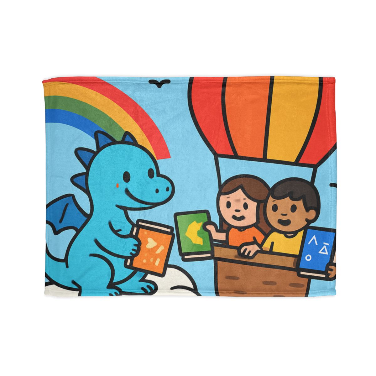 Cloud Library Run By A Gentle Dragon stylish throw blankets
