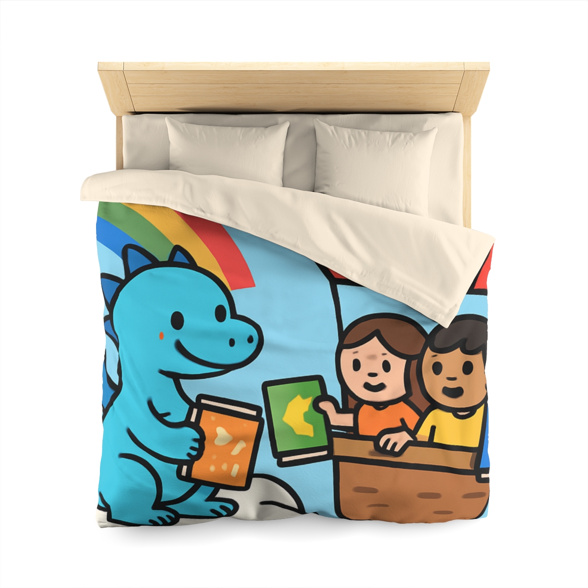 Cloud Library Run By A Gentle Dragon stylish duvet covers