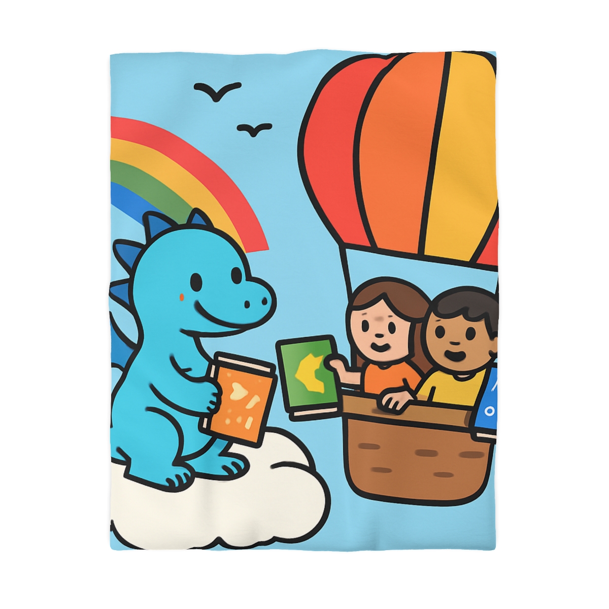 Cloud Library Run By A Gentle Dragon stylish duvet covers