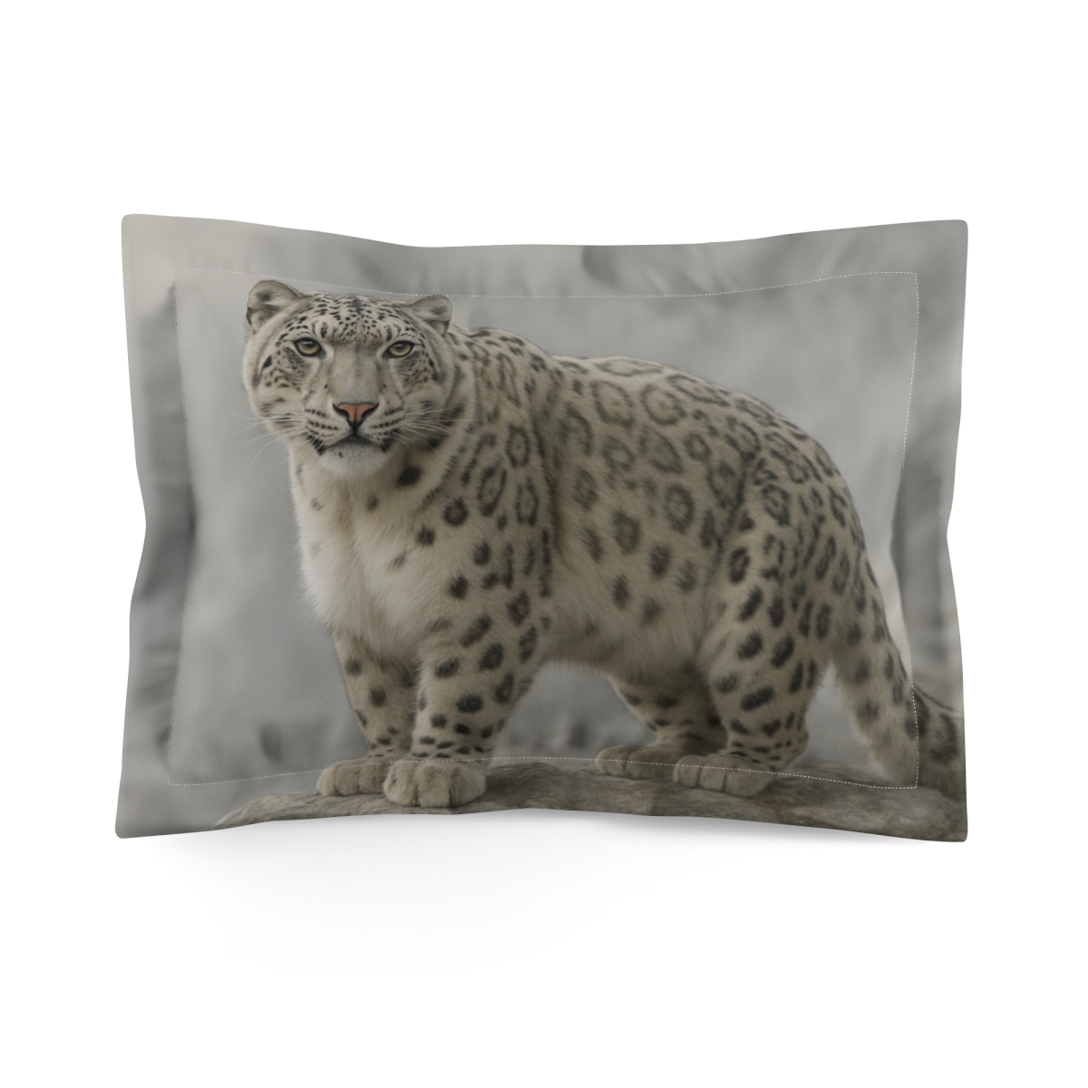 Cloud Peak Ghost Snow Leopard stylish throw pillows