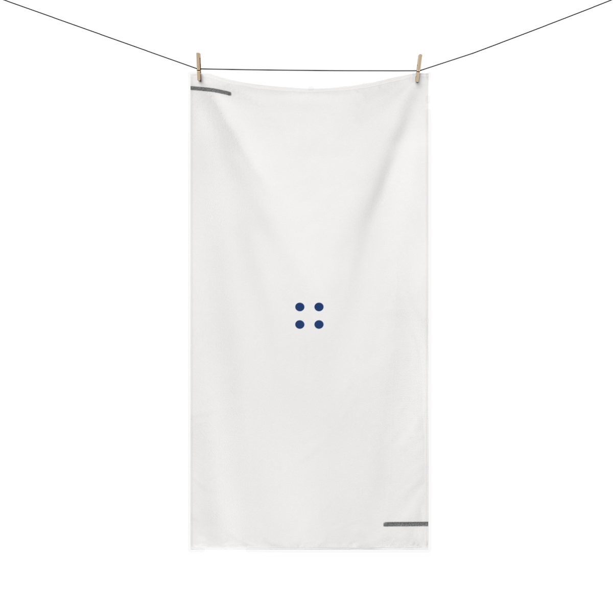 Clustered Dots And Framing Corners personalized bath towels