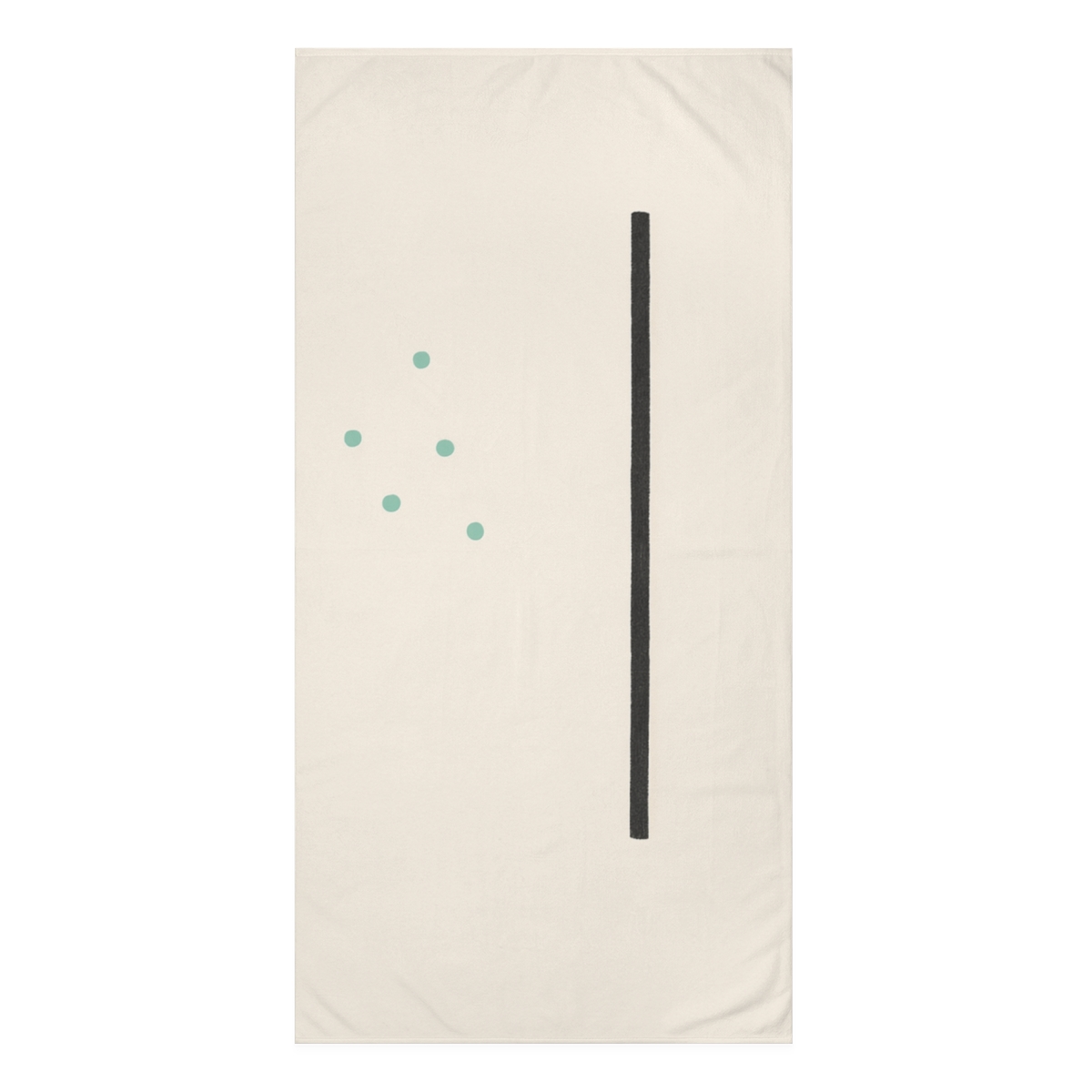 Clustered Dots Beside Vertical Bar designer printed towels