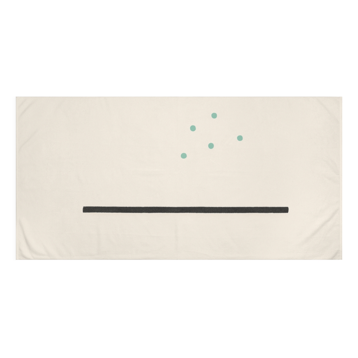 Clustered Dots Beside Vertical Bar designer printed towels