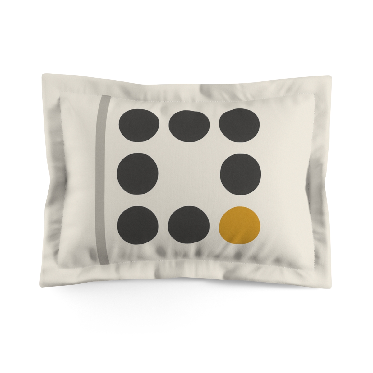 Clustered Dots With A Missing Beat unique shape pillows
