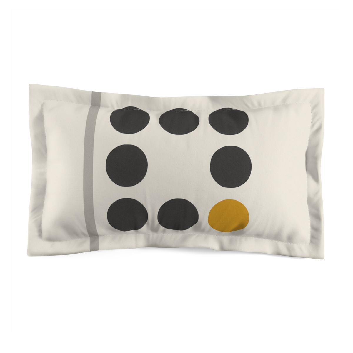 Clustered Dots With A Missing Beat unique shape pillows