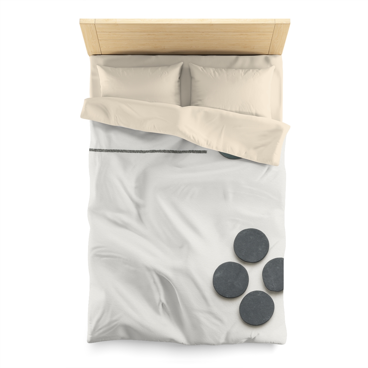 Clustered Dots With Broken Line warm winter duvets